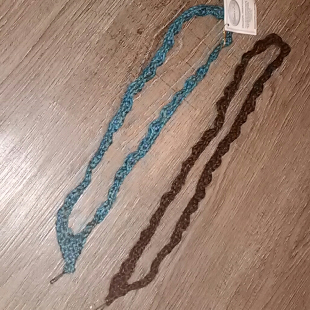 Handmade crocheted beaded Name Tag Chains Lanyards